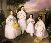 Brocky, Karoly The Daughters of Medgyasszay oil painting picture wholesale